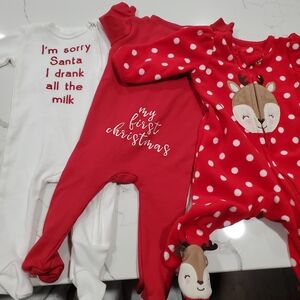 NWOT Pottery Barn And Cat And Jack 0-3mo Onesies. Never Worn.